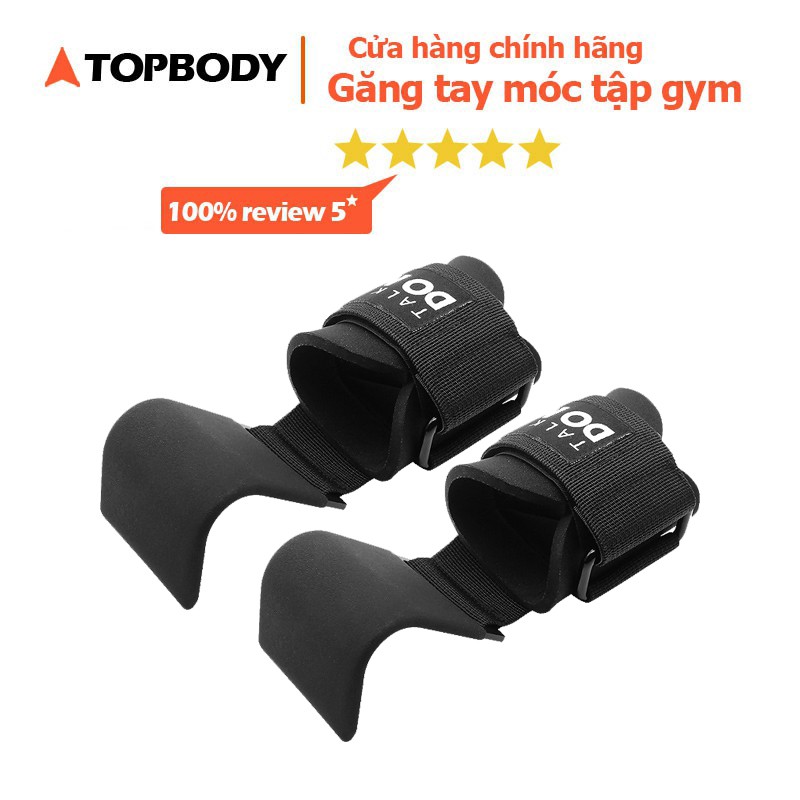 Găng tay tập xà, găng tay có móc hỗ trợ kéo xà đơn, Deadlift, gym TOPBODY [1 ĐÔI]-DAMOC